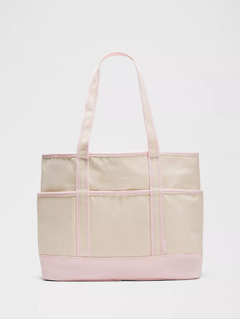 Lululemon Daily Multi-Pocket Zip-Top Tote Bag 18L (Natural/Pink Pearl) - Picture 9 of 12